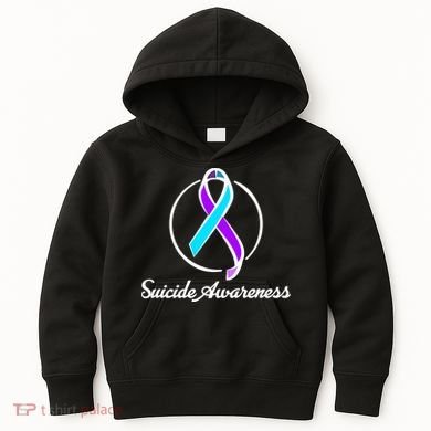 Suicide Prevention Awareness Ribbon Kids Hoodie