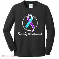 Suicide Prevention Awareness Ribbon Kids Long Sleeve Shirt thumb 0