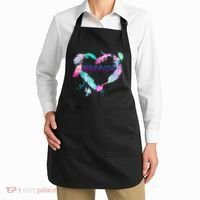 Suicide Prevention Warrior Feather Heart Support Apron thumb 2