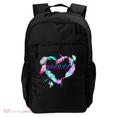 Suicide Prevention Warrior Feather Heart Support Backpack