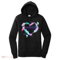 Suicide Prevention Warrior Feather Heart Support Women's Hoodie thumb 0