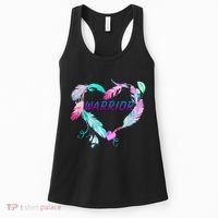 Suicide Prevention Warrior Feather Heart Support Women's Tank Top thumb 0
