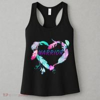 Suicide Prevention Warrior Feather Heart Support Women's Tank Top thumb 3