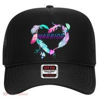 Suicide Prevention Warrior Feather Heart Support Hat thumb 0