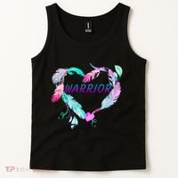 Suicide Prevention Warrior Feather Heart Support Tank Top thumb 2