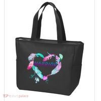 Suicide Prevention Warrior Feather Heart Support Tote Bag thumb 3