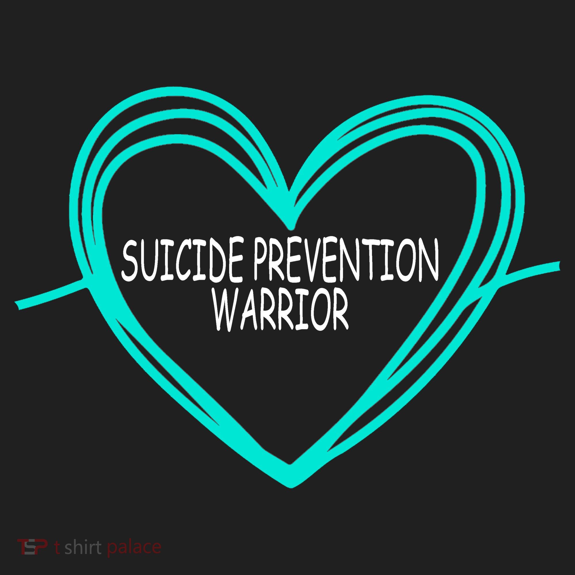 Suicide Prevention Warrior Teal Ribbon Heart Tumbler