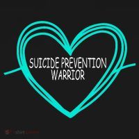 Suicide Prevention Warrior Teal Ribbon Heart Ornament thumb 1