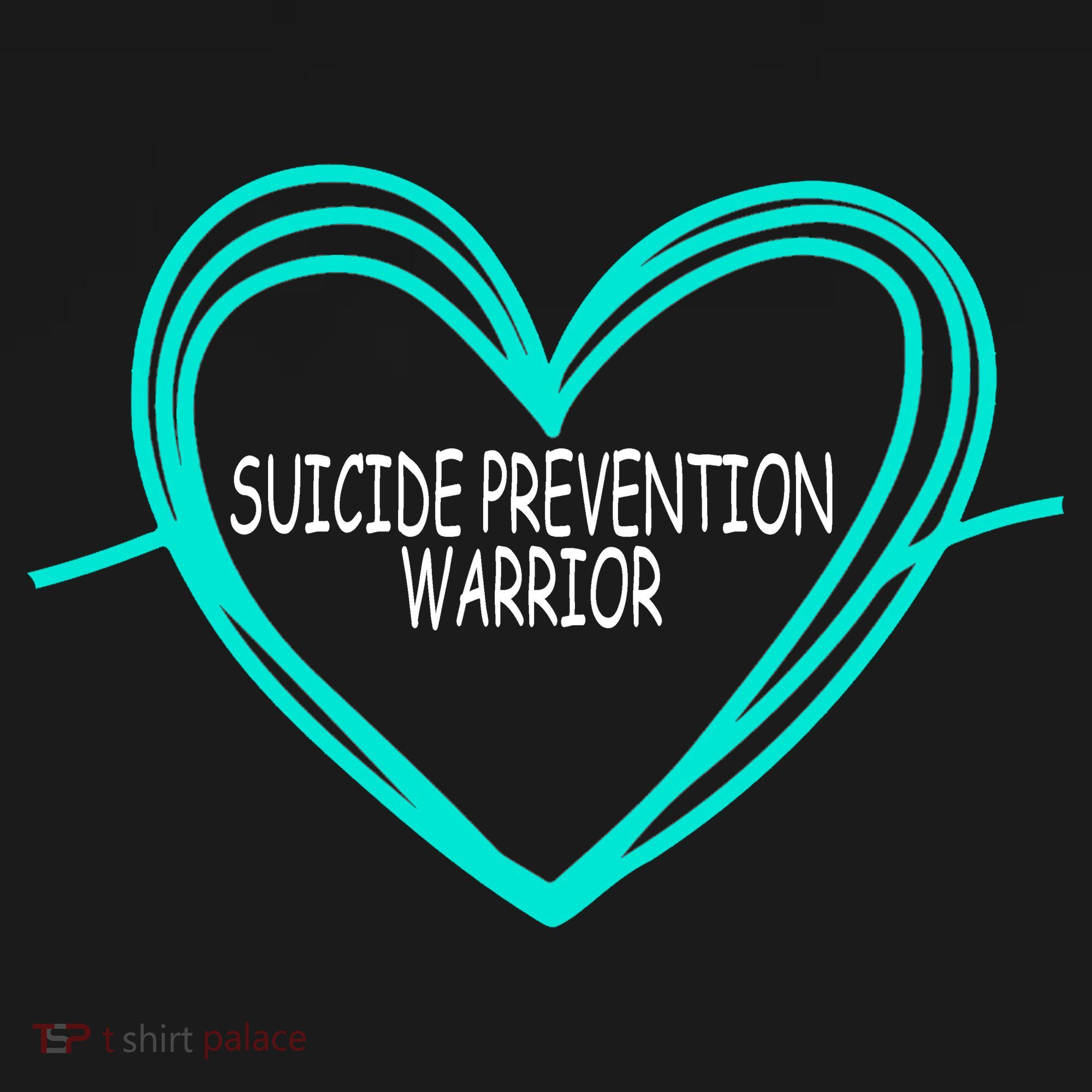 Suicide Prevention Warrior Teal Ribbon Heart Ornament