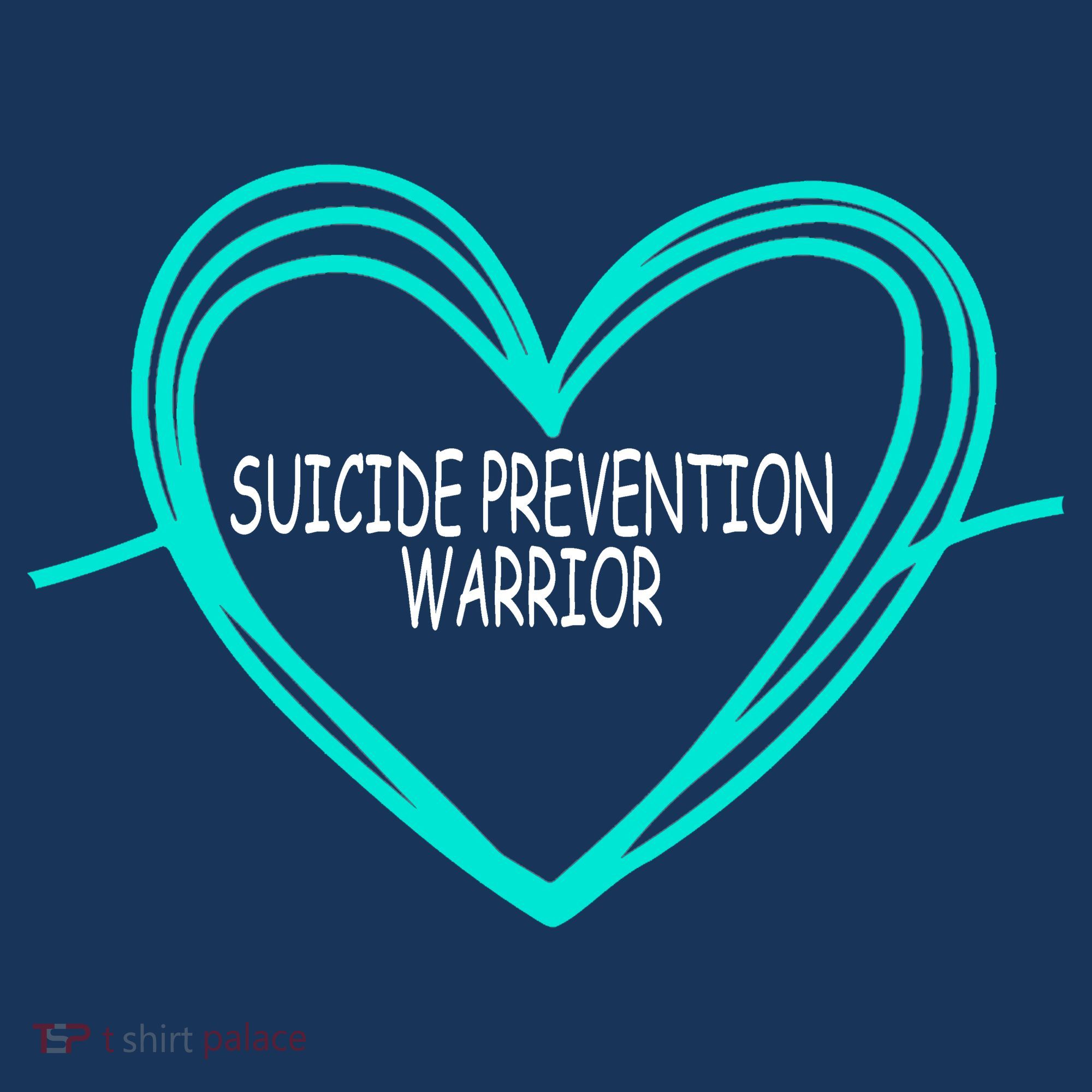 Suicide Prevention Warrior Teal Ribbon Heart Women's Hoodie