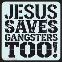 Squabble Up Jesus Saves Gangsters Too! Adult Drive Performance Visor thumb 2