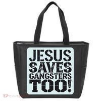 Squabble Up Jesus Saves Gangsters Too! Tote Bag thumb 0