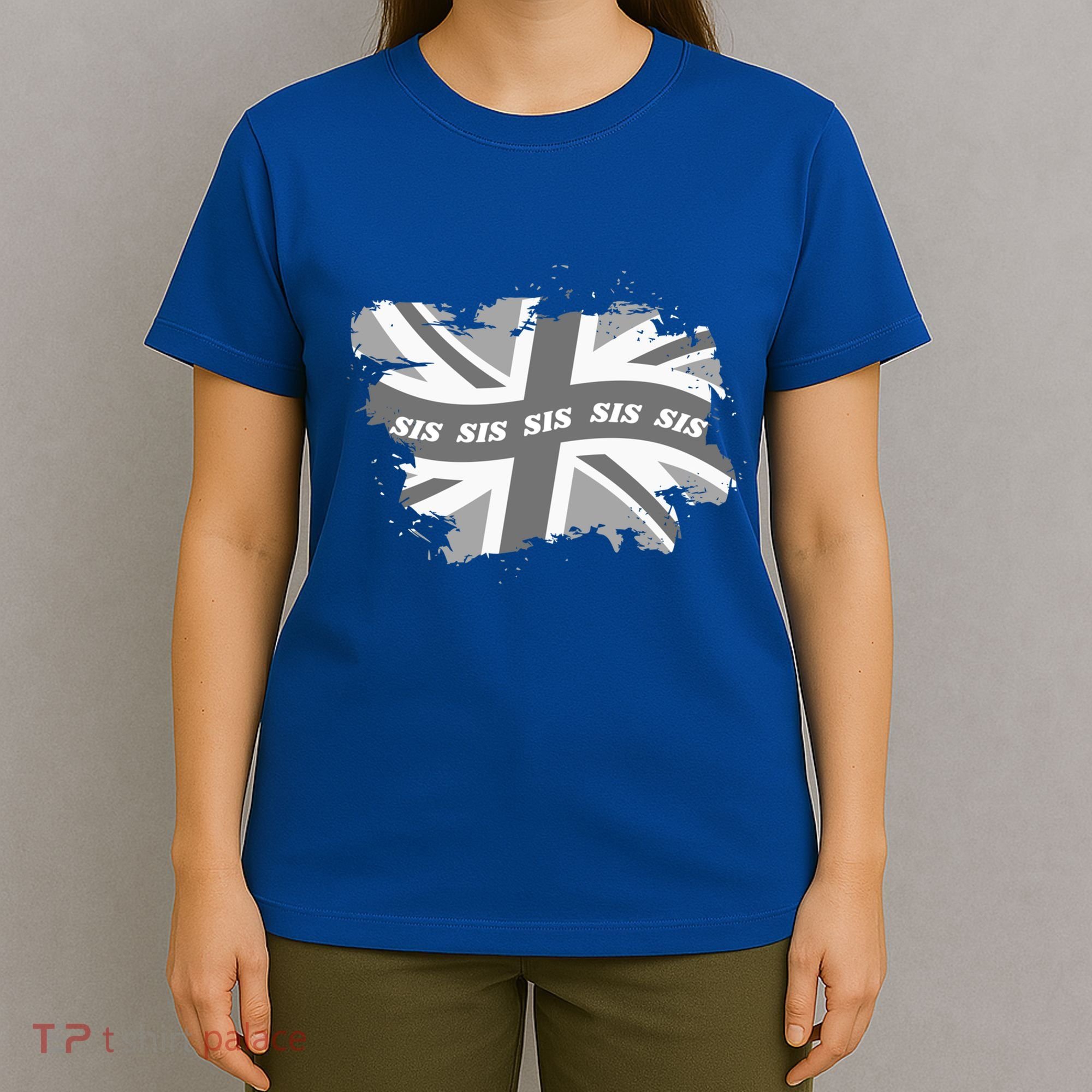 Sister Union Jack And Family Matching Clothes Cool Sis Meaningful Gift T-Shirt