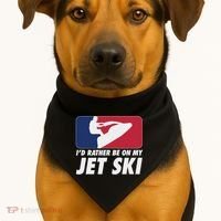 Stand Up Jet Ski; ID Rather Be On My Jet Ski USA-Made Doggie Bandana thumb 1