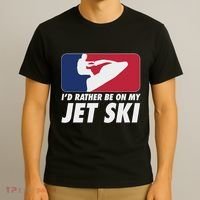 Stand Up Jet Ski; ID Rather Be On My Jet Ski T-Shirt thumb 3
