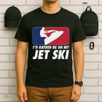 Stand Up Jet Ski; ID Rather Be On My Jet Ski T-Shirt thumb 6