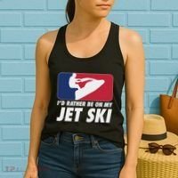 Stand Up Jet Ski; ID Rather Be On My Jet Ski Women's Tank Top thumb 2