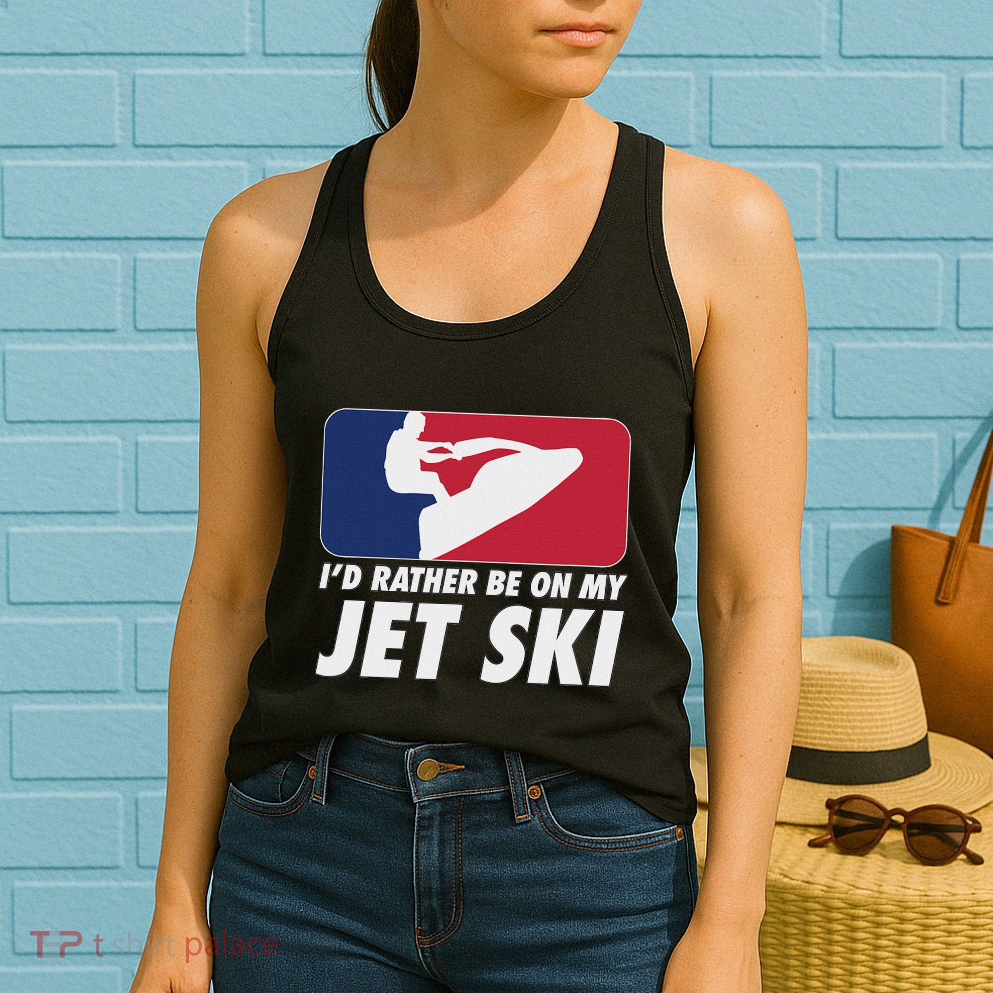 Stand Up Jet Ski; ID Rather Be On My Jet Ski Women's Tank Top