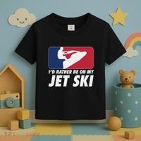 Stand Up Jet Ski; ID Rather Be On My Jet Ski Toddler T-Shirt thumb 3