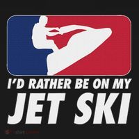 Stand Up Jet Ski; ID Rather Be On My Jet Ski Visor thumb 3