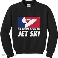 Stand Up Jet Ski; ID Rather Be On My Jet Ski Kids Sweatshirt thumb 0