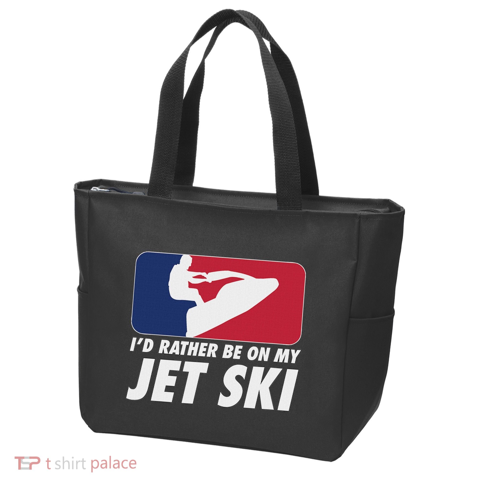 Stand Up Jet Ski; ID Rather Be On My Jet Ski Tote Bag