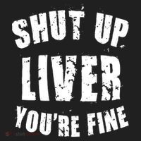 Shut Up Liver You're Fine Golf Towel thumb 3