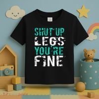 Shut Up Legs YouRe Fine Funny Workout Toddler T-Shirt thumb 3
