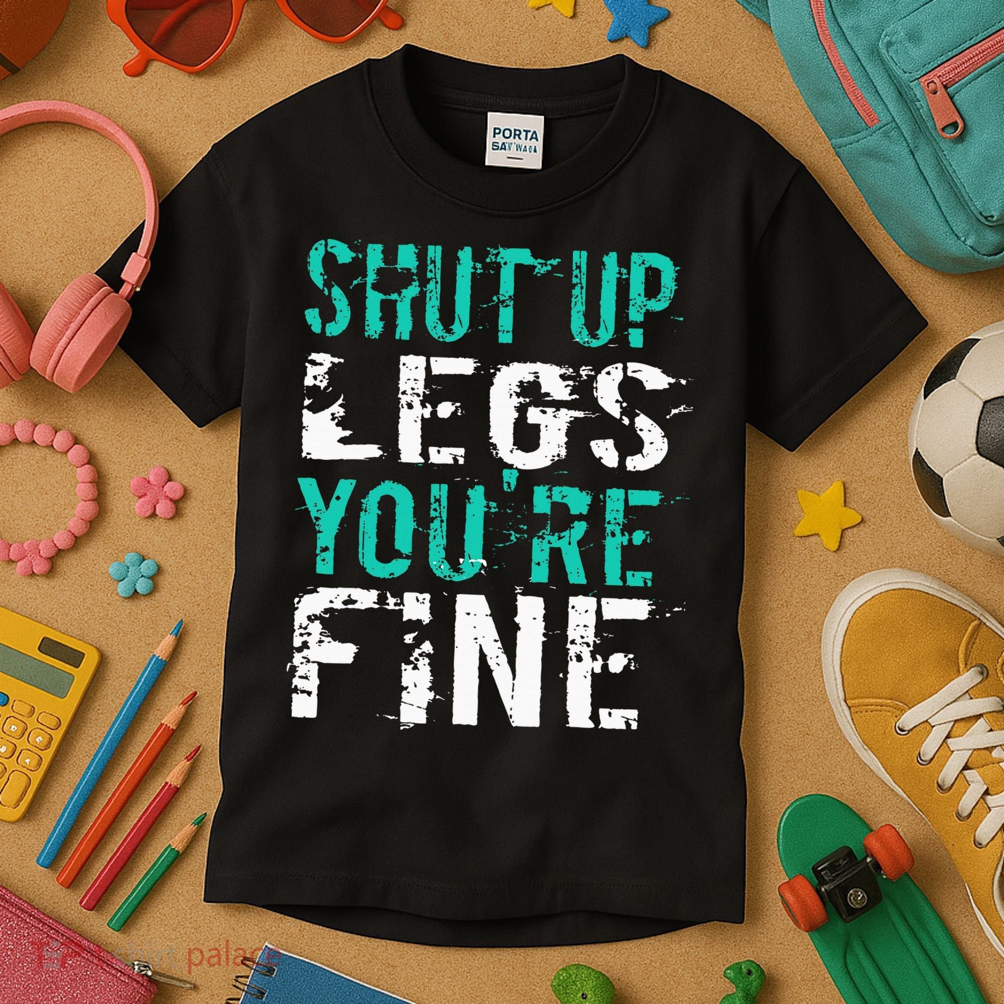 Shut Up Legs YouRe Fine Funny Workout Kids T-Shirt