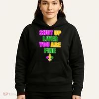 Shut Up Liver You Are Fine Mardi Gras Spade Hoodie thumb 5