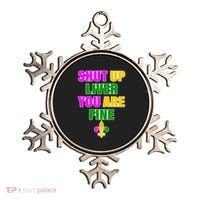 Shut Up Liver You Are Fine Mardi Gras Spade Ornament thumb 0