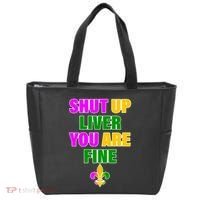 Shut Up Liver You Are Fine Mardi Gras Spade Tote Bag thumb 0