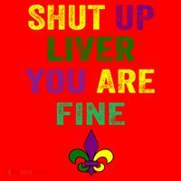 Shut Up Liver You Are Fine Ing Mardi Gras Gift Santa Hat thumb 1