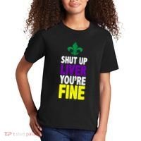 Mardi Gras Shut Up Liver YouRe Fine Kids T-Shirt thumb 2