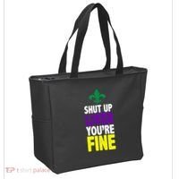 Mardi Gras Shut Up Liver YouRe Fine Tote Bag thumb 2