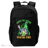 Shut Up Liver You're Fine Gnomes Drinking St Patrick's Day Backpack thumb 0