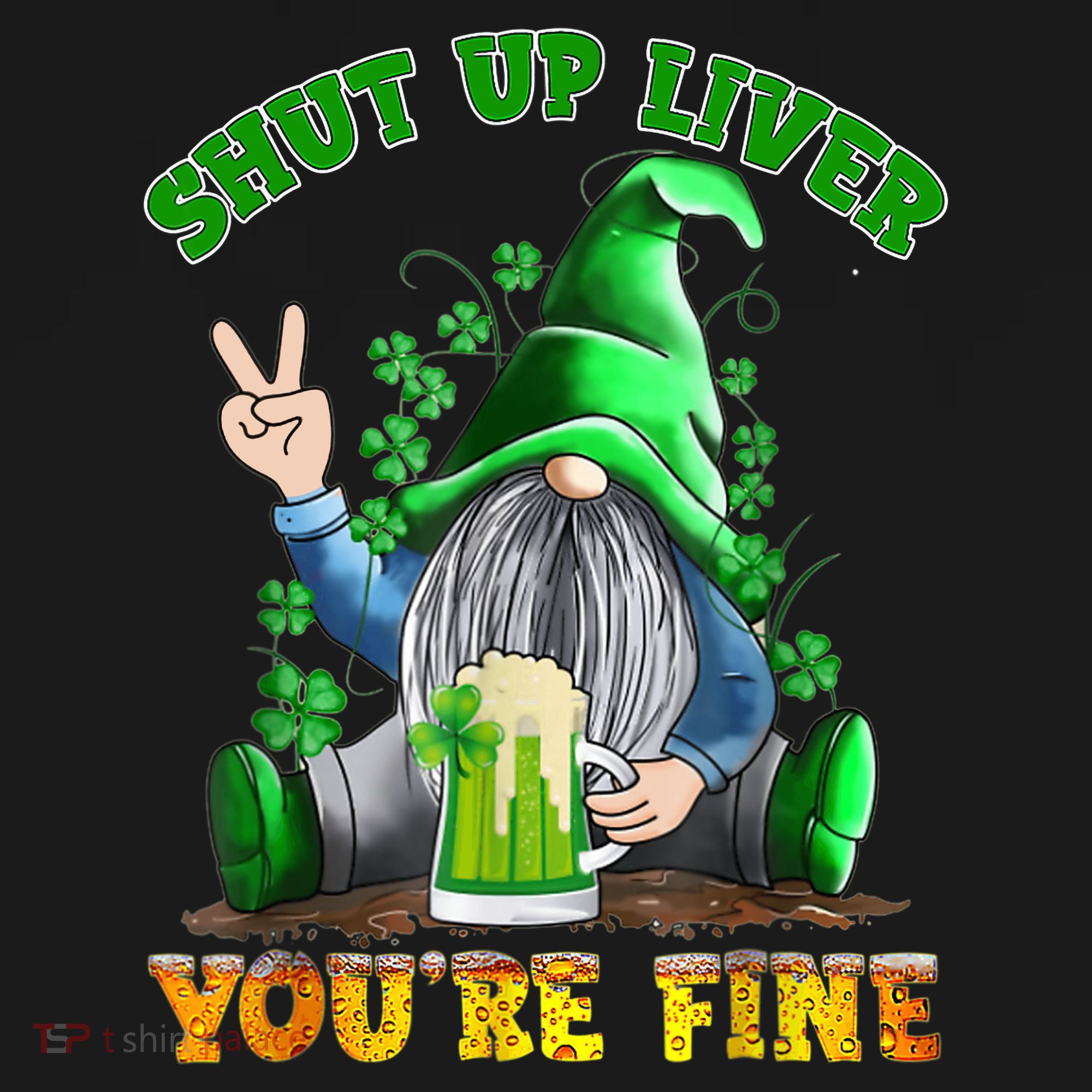 Shut Up Liver You're Fine Gnomes Drinking St Patrick's Day Ornament