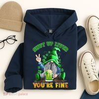 Shut Up Liver You're Fine Gnomes Drinking St Patrick's Day Hoodie thumb 4