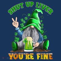 Shut Up Liver You're Fine Gnomes Drinking St Patrick's Day Women's Hoodie thumb 2