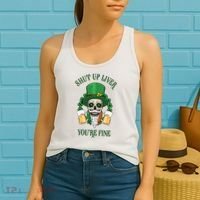 Shup Up Liver You're Fine St Patrick's Day Beer Lover Women's Tank Top thumb 2