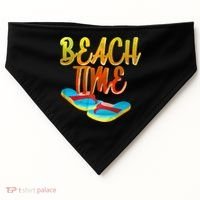 Summer Beach Time USA-Made Doggie Bandana thumb 0