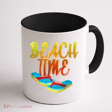 Summer Beach Time Coffee Mug back