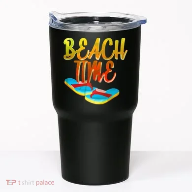 Summer Beach Time Tumbler