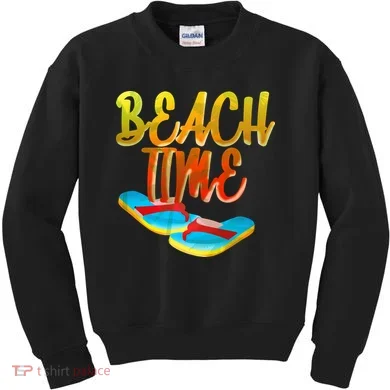 Summer Beach Time Kids Sweatshirt