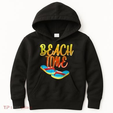 Summer Beach Time Kids Hoodie