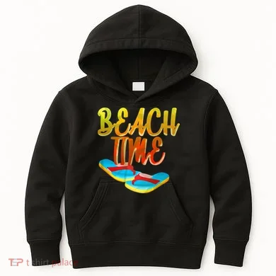 Summer Beach Time Kids Hoodie