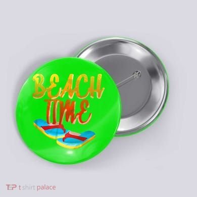 Summer Beach Time Button