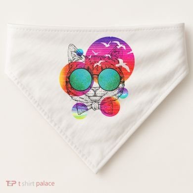 Summer Cat USA-Made Doggie Bandana