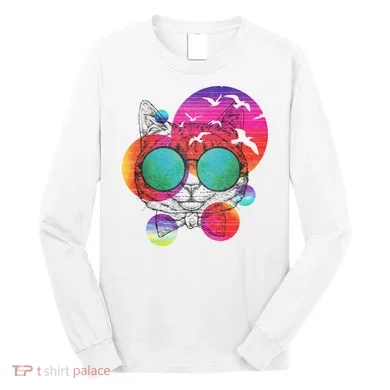 Summer Cat Long Sleeve Shirt
