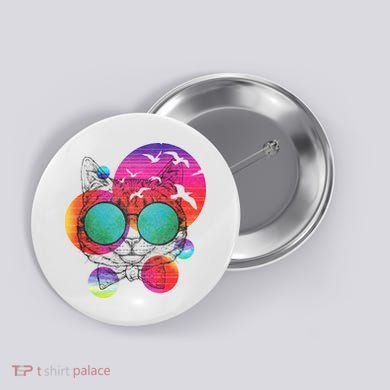 Summer Cat Button